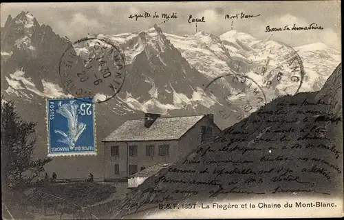 Ak La Flégère Chamonix Mont Blanc Haute Savoie, Chaine Mont Blanc, Haus
