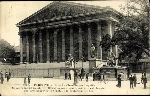 Ak Paris VII, La Chambre des Deputes