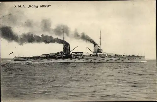 Ak Deutsches Kriegsschiff, SMS König Albert, Kaiserliche Marine