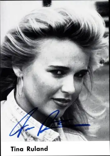 Ak Schauspielerin Tina Ruland, Portrait, Autogramm