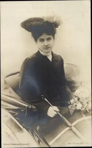 Ak Caroline Reuß zu Greiz, Großherzogin von Sachsen-Weimar-Eisenach