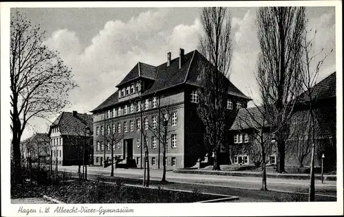 Ak Hagen in Westfalen Ruhrgebiet, Albrecht Dürer Gymnasium