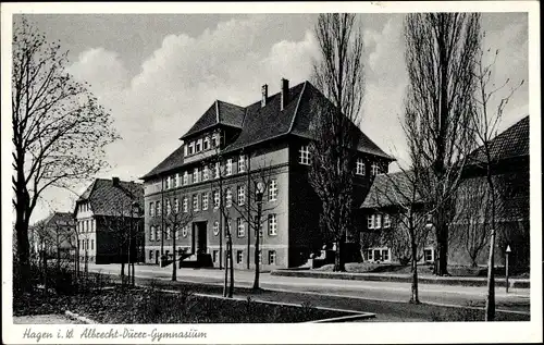 Ak Hagen in Westfalen Ruhrgebiet, Albrecht Dürer Gymnasium