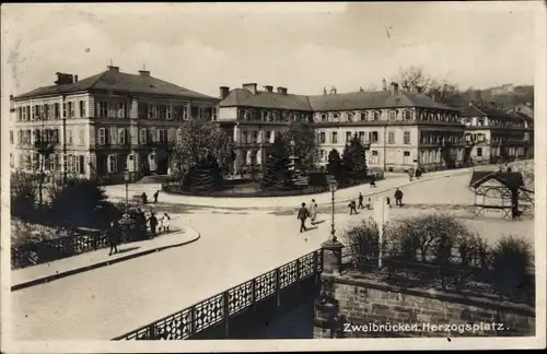 Ak Zweibrücken in der Pfalz, Herzogsplatz