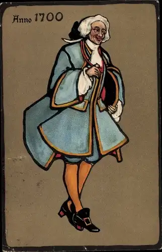 Künstler Ak Cichorien Daniel Voelcker, bester Kaffeezusatz, Historisches Kostüm Anno 1700