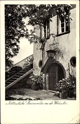 Ak Burrweiler in der Pfalz, Historische Gaststätte Zur Ritterstube