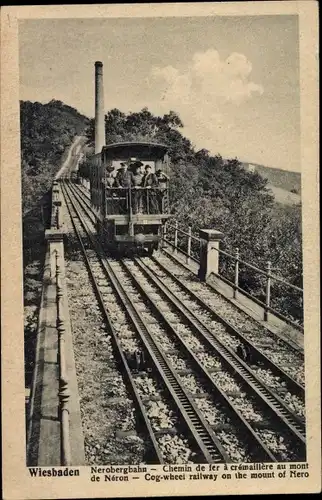 Ak Wiesbaden in Hessen, Nerobergbahn