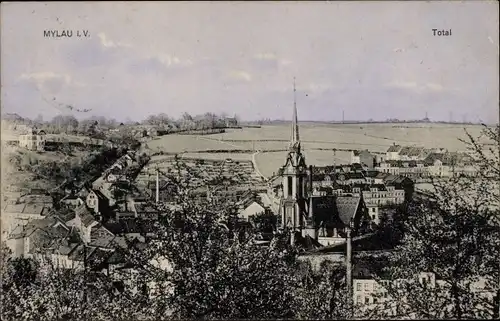 Ak Mylau Reichenbach im Vogtland, Totalansicht
