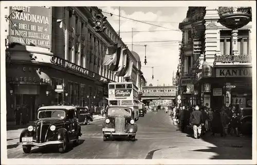 Ak Berlin, Blick in die Friedrichstraße, Ballett Skandinavia, French Cancan