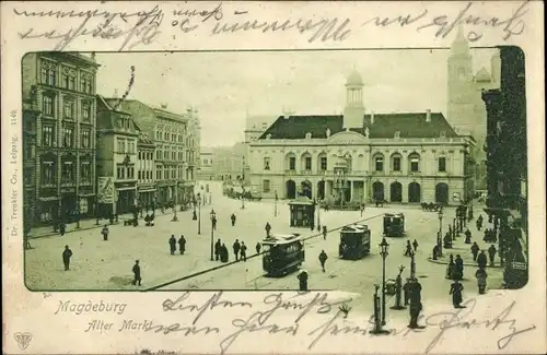 Ak Magdeburg an der Elbe, Alter Markt