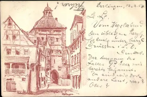 Künstler Litho Esslingen am Neckar, Rathaus