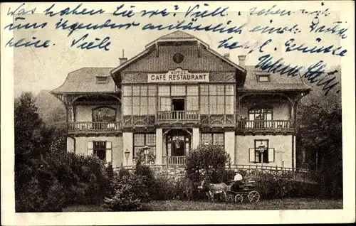 Ak Wien, Hotel-Cafe-Restaurant Rudolfshof, Parkanlagen