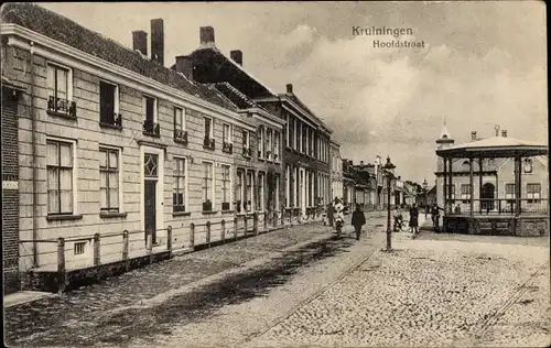 Ak Kruiningen Zeeland, Hoofdstraat