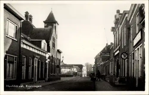 Ak Kruiningen Zeeland, Hoofdstraat