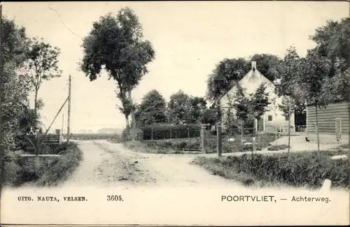 Ak Poortvliet Zeeland, Achterweg