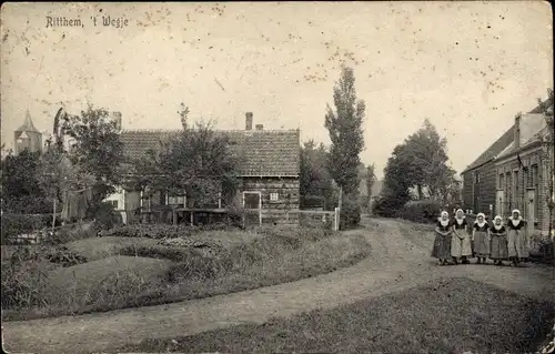 Ak Ritthem Walcheren Zeeland, 't Wegje