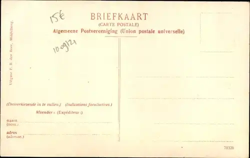 Ak Serooskerke Walcheren Zeeland Niederlande, Dorpsstraat