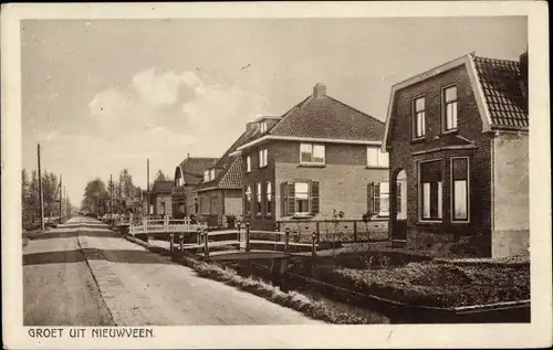 Ak Nieuwveen Nieuwkoop Südholland Niederlande, Straßenpartie