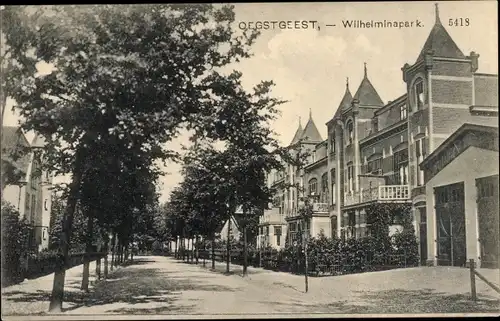 Ak Oegstgeest Südholland Niederlande, Wilhelminapark