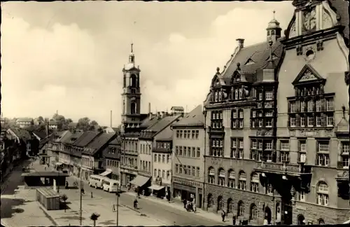 Ak Werdau in Sachsen, Marktplatz