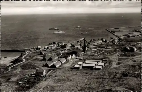 Ak Nordseeinsel Helgoland, Blick auf das Oberland