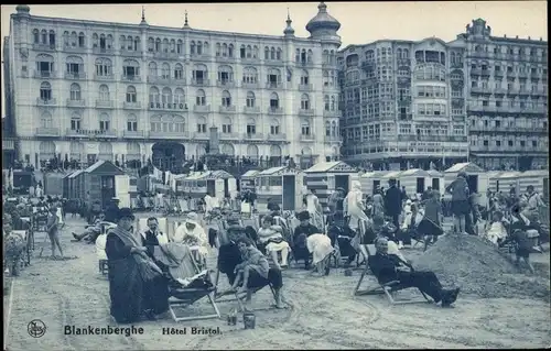 Ak Blankenberghe Blankenberge Westflandern, Hotel Bristol