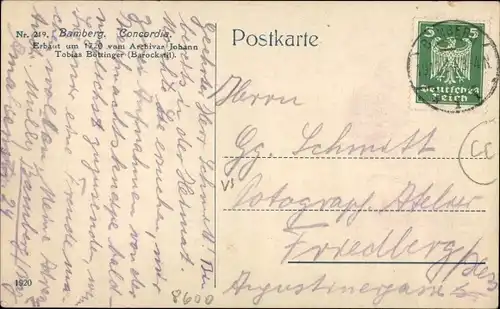 Ak Bamberg in Oberfranken, Concordia