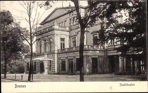 Ak Hansestadt Bremen, Stadttheater