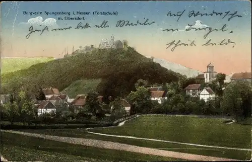 Ak Spangenberg in Hessen, Bergveste, Forstschule