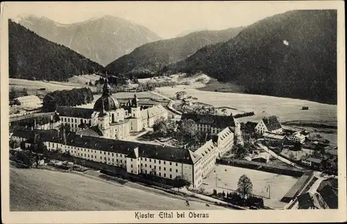 Ak Ettal Oberbayern, Kloster, Benediktinerabtei