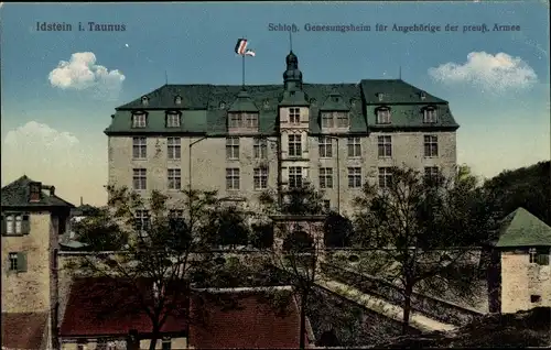 Ak Idstein im Taunus Hessen, Schloss, Genesungsheim für Angehörige der preuß. Armee