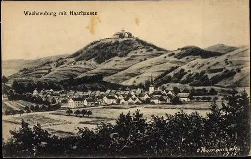 Künstler Ak Thomasczek, Otto, Haarhausen in Thüringen, Wachsenburg