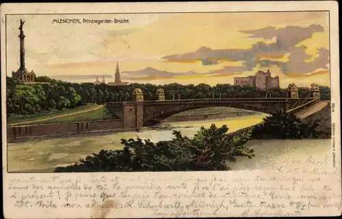 Litho München, Prinzregenten-Brücke