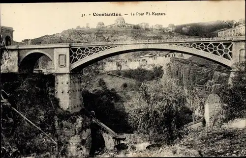 Ak Constantine Algerien, Le Pont El-Kantara