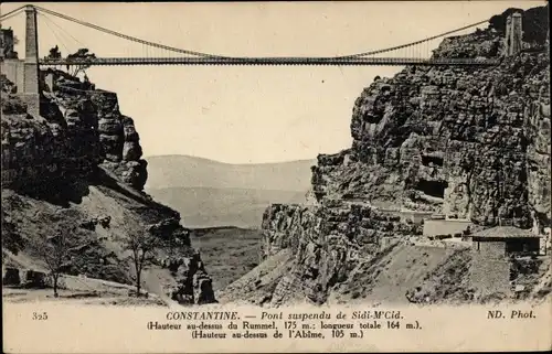 Ak Constantine Algerien, Pont suspendu de Sidi-M'Cid