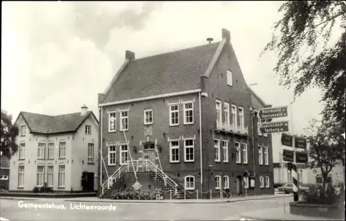 Ak Lichtenvoorde Oost Gelre Gelderland, Gemeentehuis