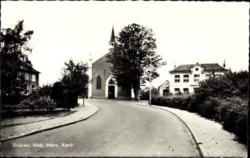 Ak Druten Gelderland Niederlande, Ned. Herv. Kerk