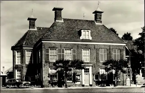 Ak Nijkerk Gelderland, Gemeentehuis