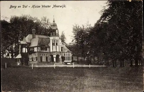 Ak Meerwijk Berg en Dal Gelderland, Huize Wester Meerwijk