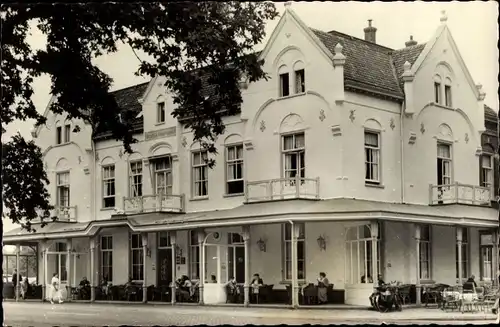 Ak Laag Keppel Gelderland, Hotel de Gouden Leeuw, Eig. D. F. Radstaake