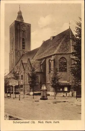 Ak Scherpenzeel Gelderland, Ned. Herv. Kerk