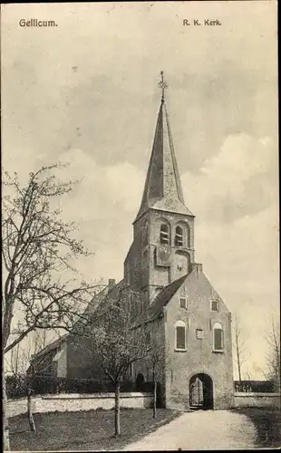 Ak Gellicum Gelderland Niederlande, R. K. Kerk