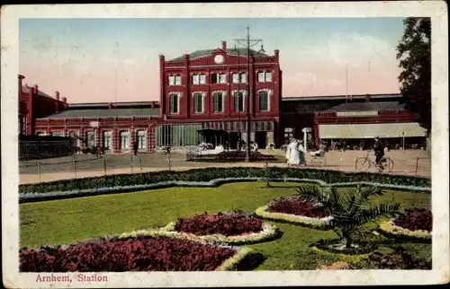 Ak Arnhem Gelderland Niederlande, Station