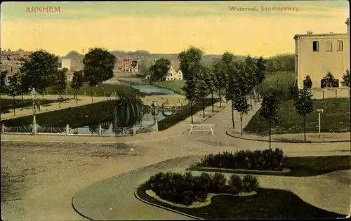 Ak Arnhem Gelderland Niederlande, Waterval, Sonsbeekweg