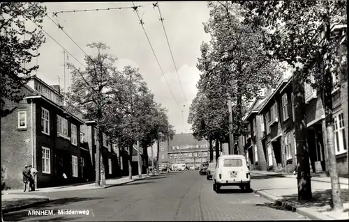 Ak Arnhem Gelderland Niederlande, Middenweg