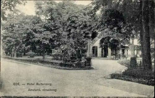 Ak Ede Gelderland Niederlande, Hotel Restaurant Buitenzorg