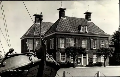 Ak Nijkerk Gelderland, Gemeentehuis