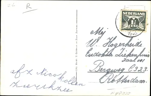 Ak Zierikzee Zeeland, Bolwerk, Molen