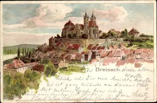 Künstler Litho Biese, C., Breisach am Oberrhein, Gesamtansicht