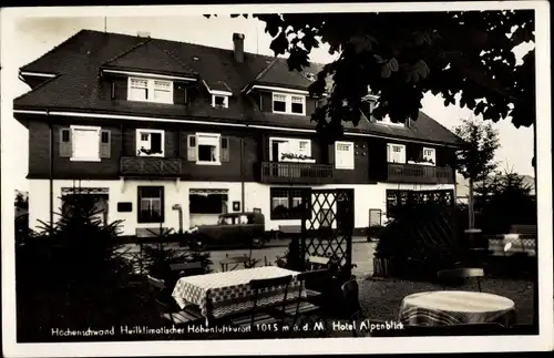 Ak Höchenschwand im Schwarzwald, Hotel Alpenblick, Schwarzwaldstube
